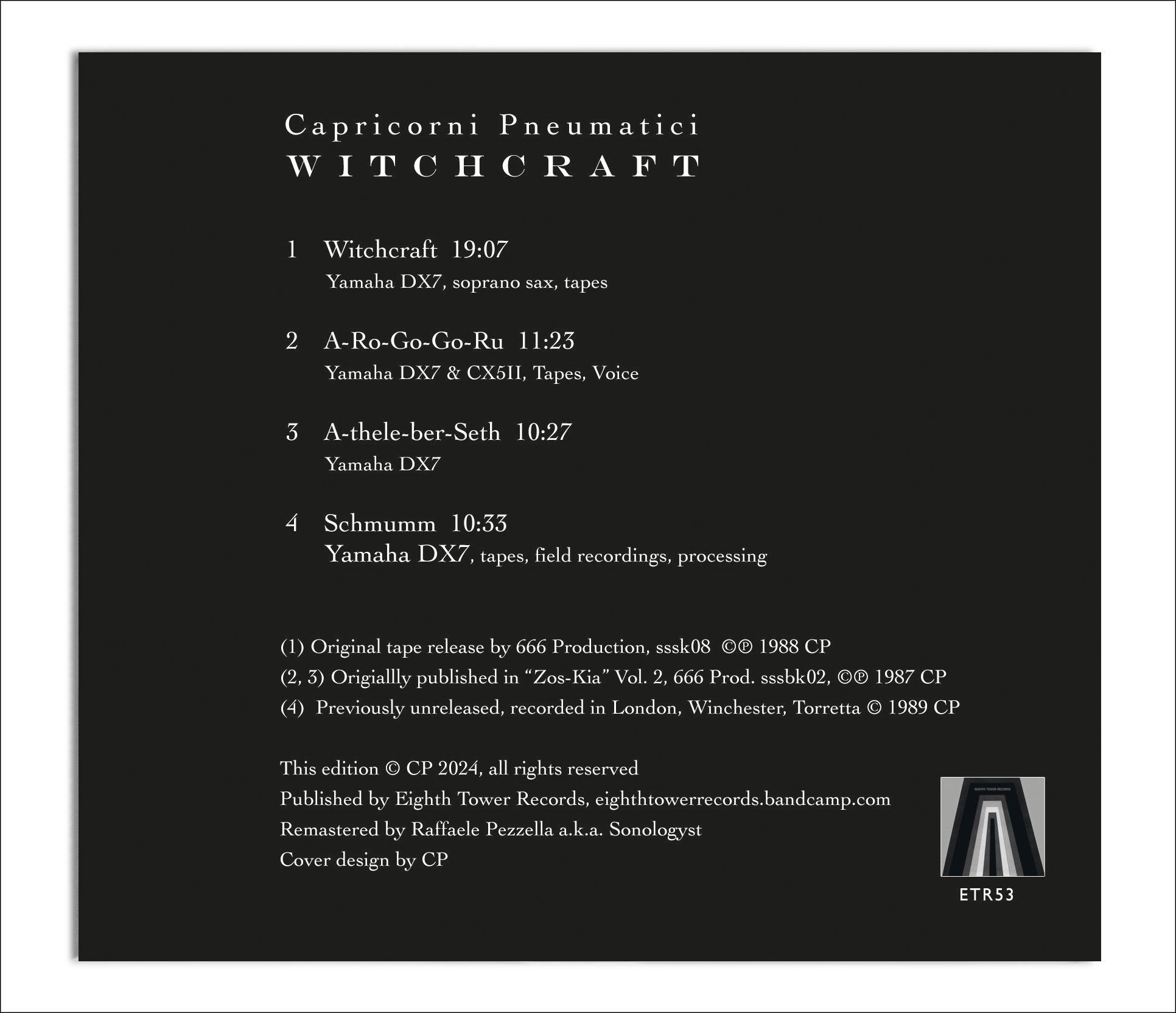 capricorni pneumatici witchcraft back cover